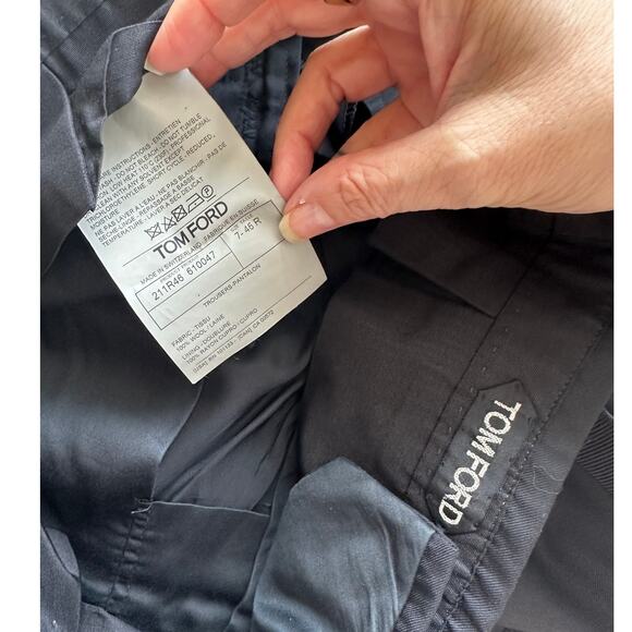 Tom Ford Black Tuxedo Trousers Men’s Size 46 Grosgrain Side Stripe - Picture 10 of 14